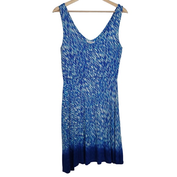 Athleta Reef Print Dress in Blue Ombre #472 - Picture 1 of 8